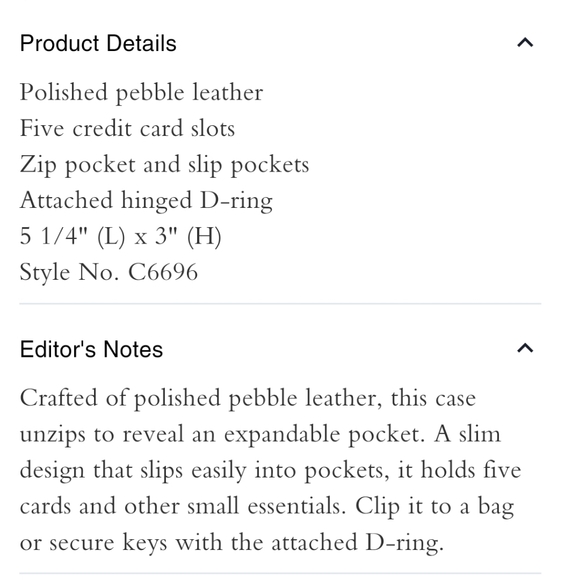 Mens Coach Zip Card Case - Picture 3 of 3